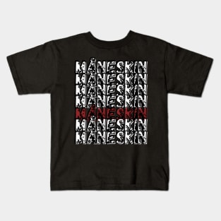 Måneskin x 7 White and Red Kids T-Shirt